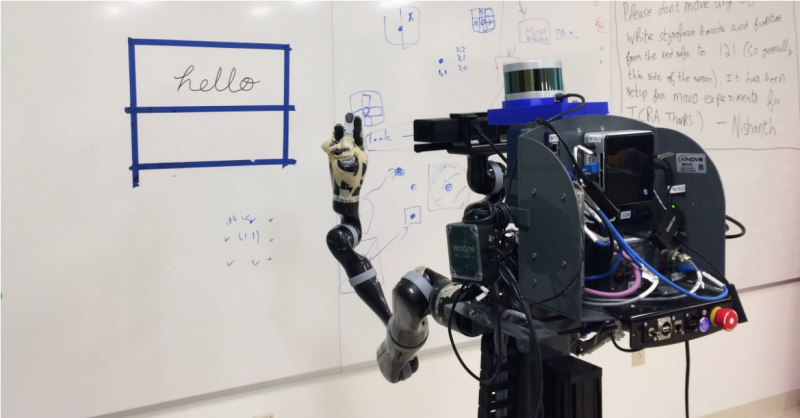 【惊奇】这个机器人竟然可以写出它从未见过的语言文字